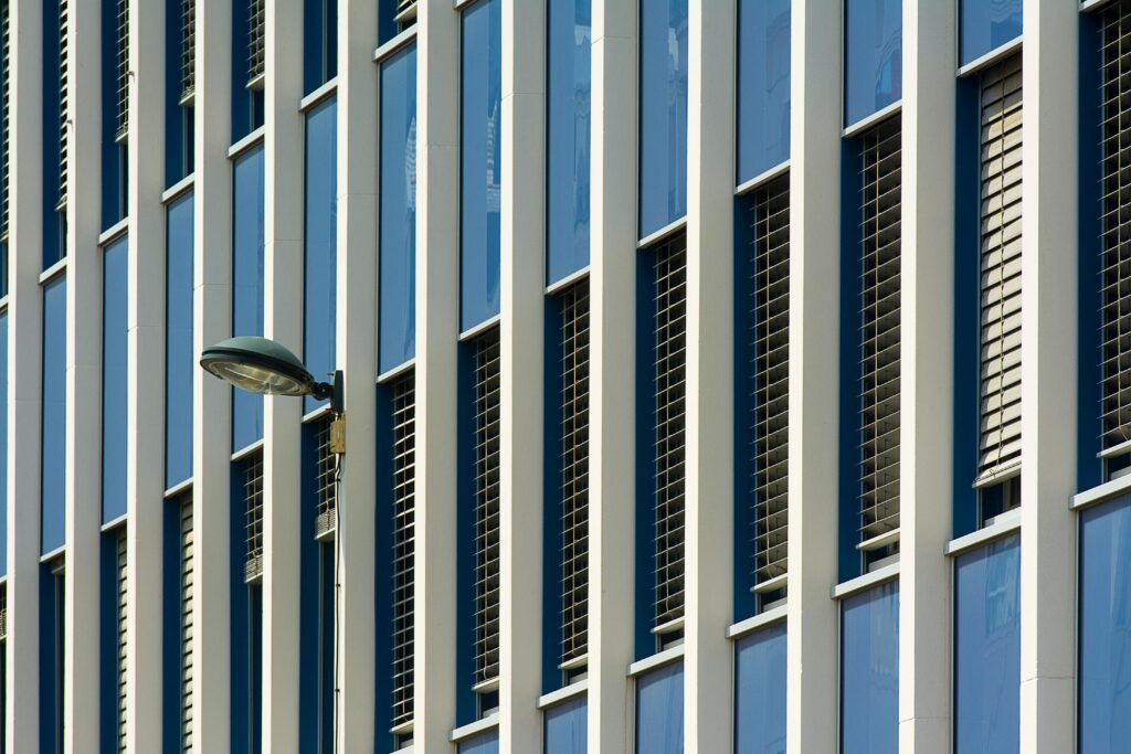 high-rise glass and aluminium in waterfront